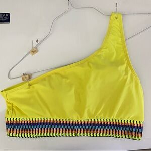 SHEIN Yellow One-Shoulder 2 piece Bikini